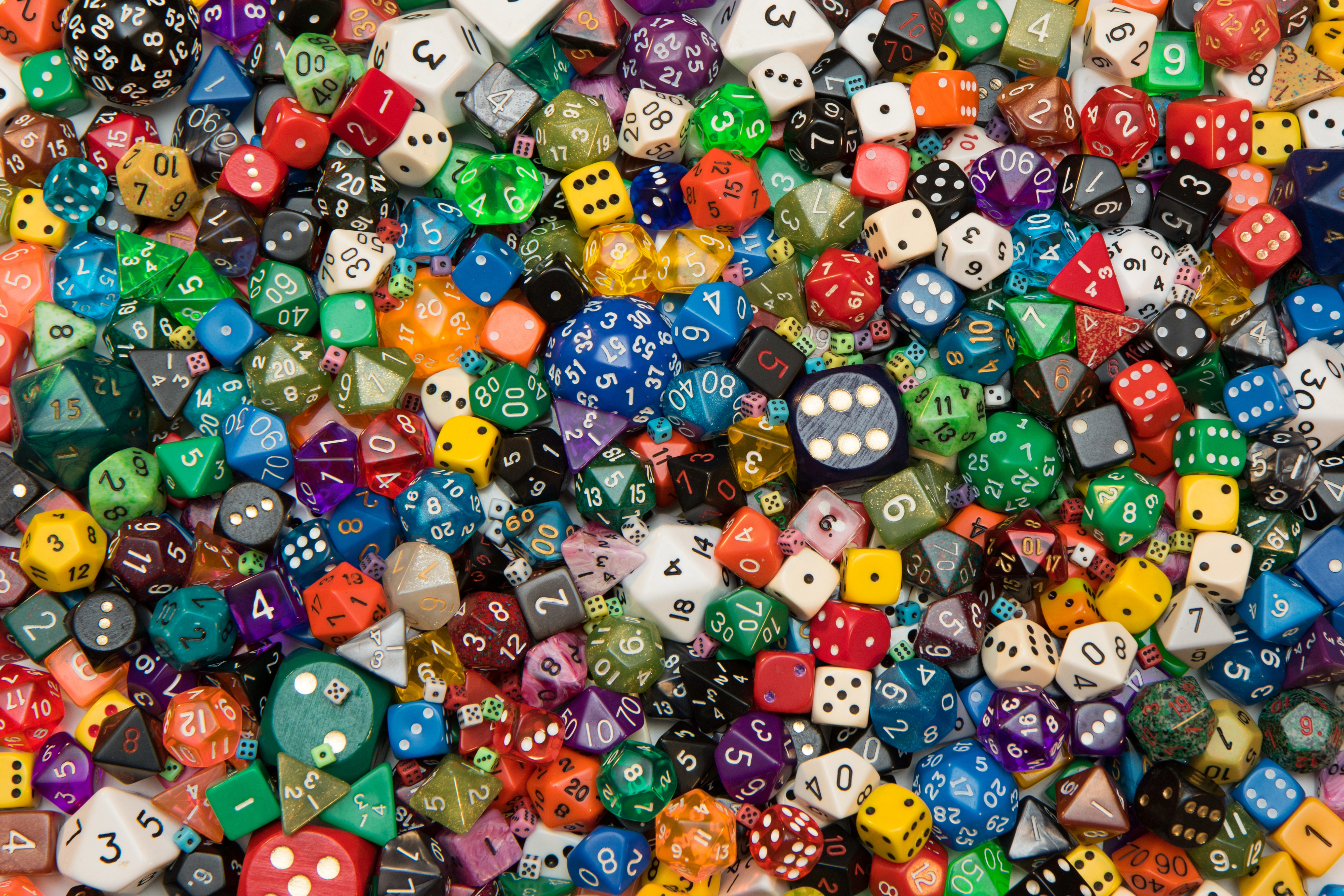 Dice illustrating randomness and probability in software behavior